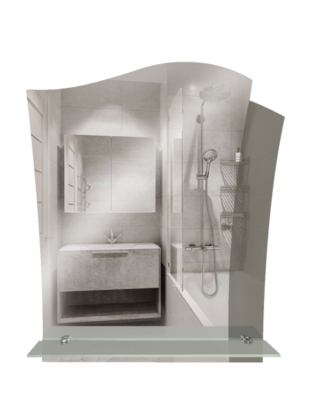 Зеркало (58x67) Continent Элен В162